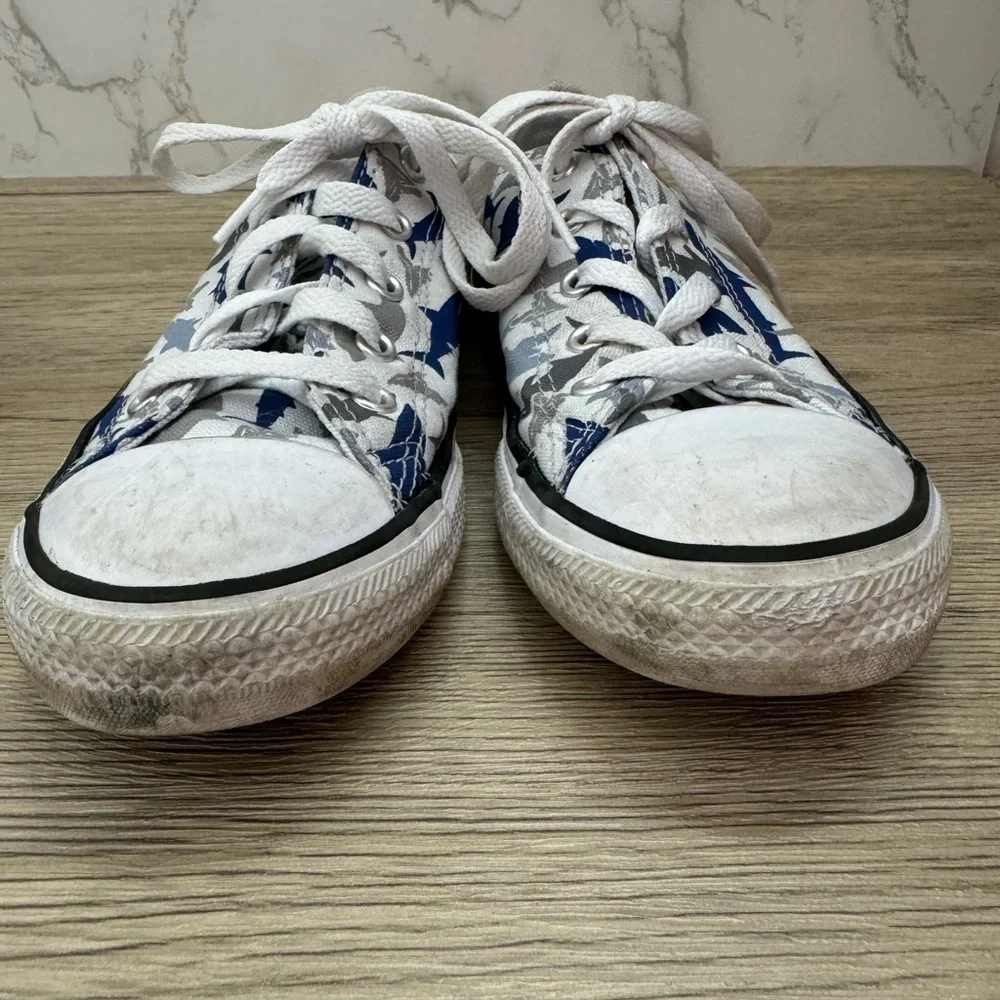 Vans Old Skool + Converse Shark Print Boys Sneaker Bundle Skater Y2K